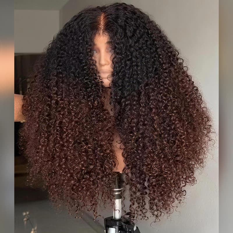 Pelucas de cabello humano SWAY rubio miel con reflejos marrones, 13x4 HD, con encaje frontal