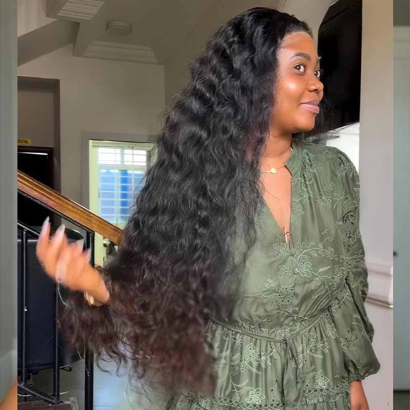 SWAY 300 400 Density Water Wave 13x4 Lace Front Virgin Human Hair Wig
