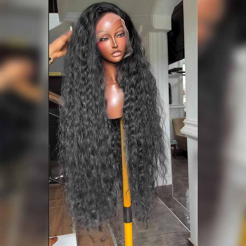 SWAY 300 400 Density Water Wave 13x4 Lace Front Virgin Human Hair Wig