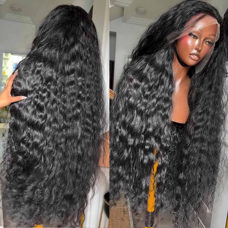 SWAY 300 400 Density Water Wave 13x4 Lace Front Virgin Human Hair Wig