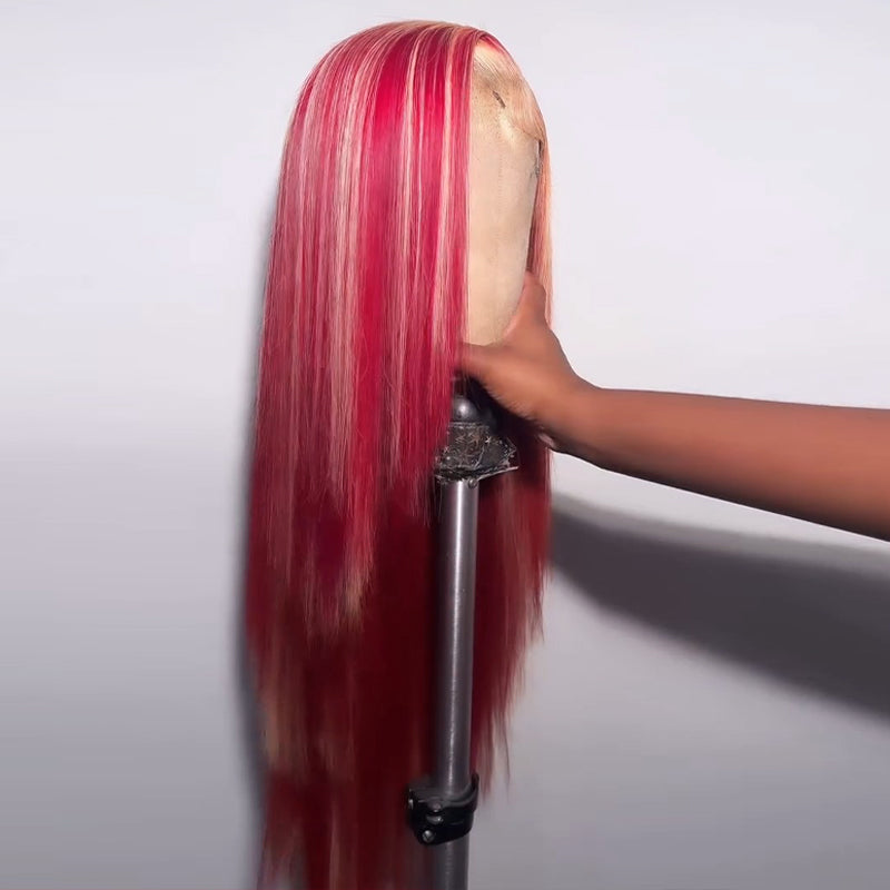 Pelucas de cabello humano ondulado con encaje frontal SWAY, color gris, densidad 200, 13x4