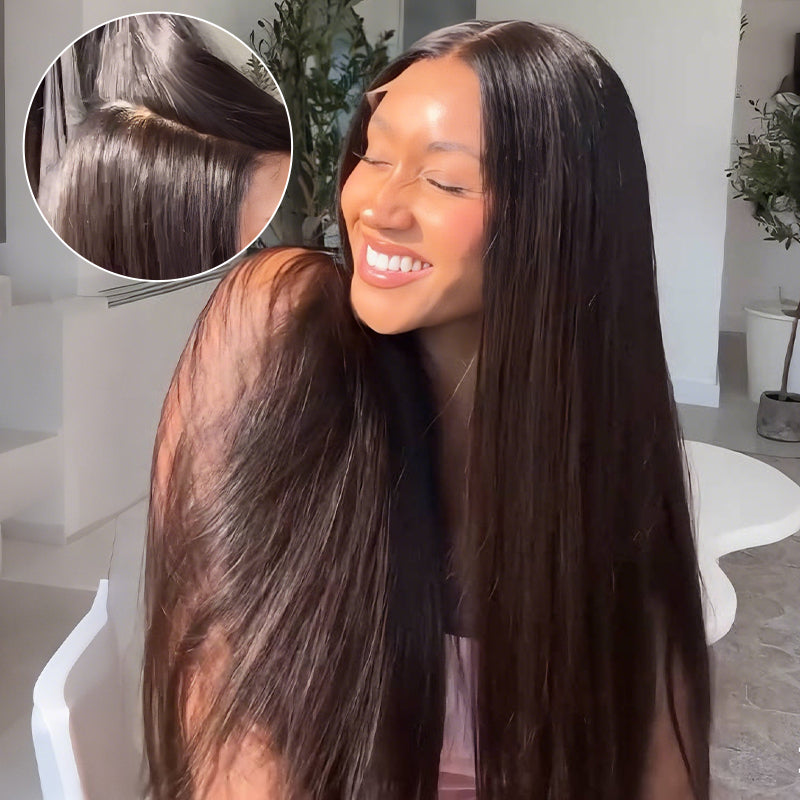 SWAY Airy Breathable Full Lace Frontal Free Part Natural Scalp Human Hair Wigs