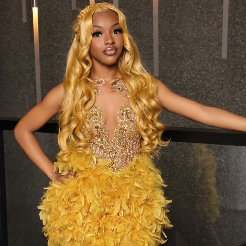 SWAY Birthday Party Golden Honey Blonde 13x4 Lace Front Human Hair Wig