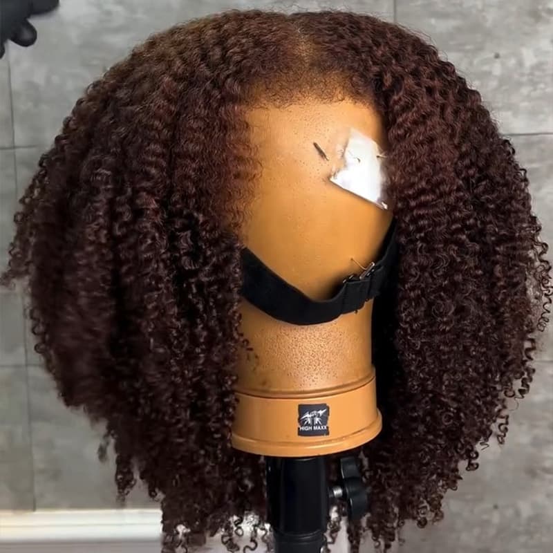 Pelucas de cabello humano Remy con encaje frontal de 13x4 y rizos sueltos de densidad 250-300 de SWAY