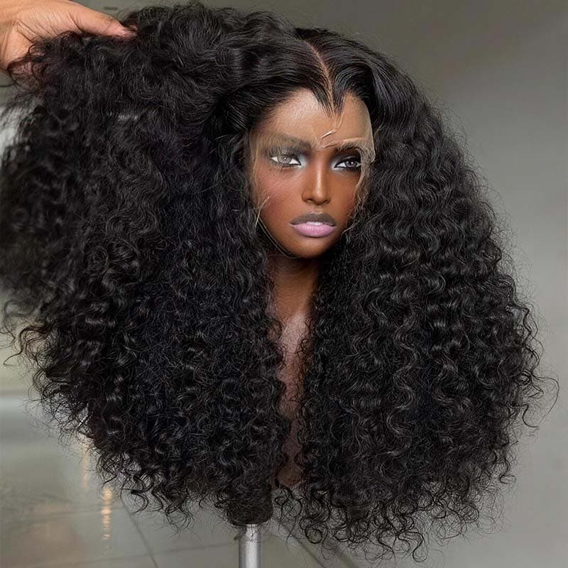 SWAY Deep Water Wave Shoulder Length Bob 13x4 Lace Front Human Hair Wigs