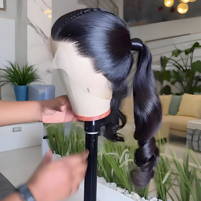 SWAY Full Lace Frontal Free Part Anywhere Ponytails Friendly Human Hair Wigs