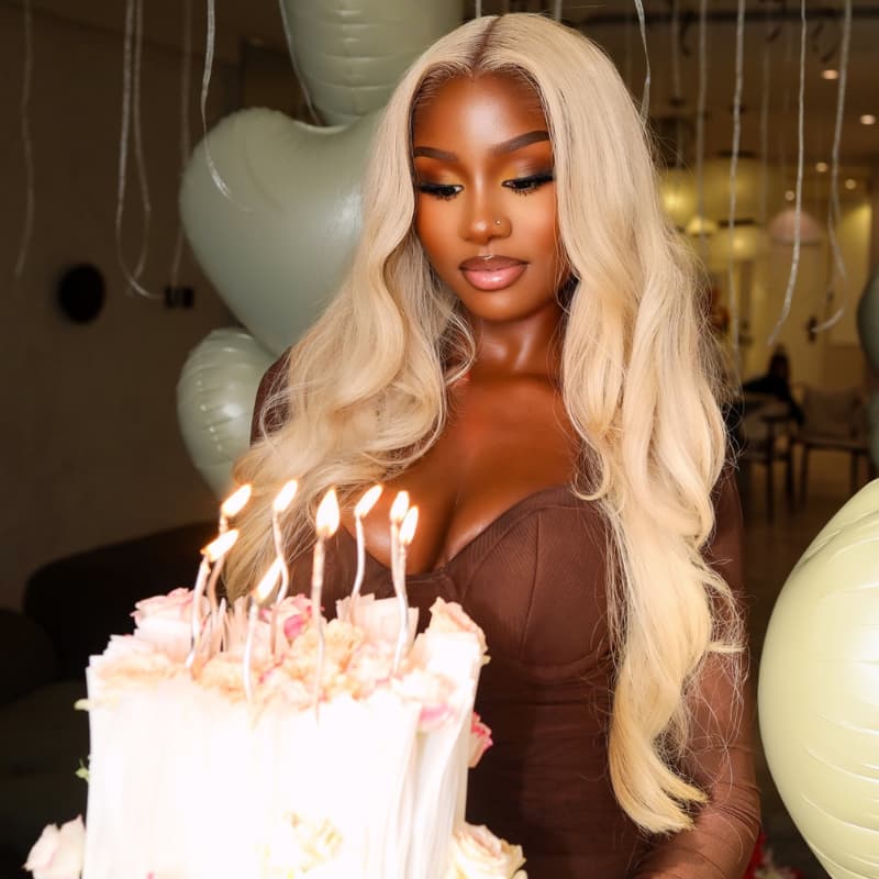 SWAY Glam Birthday 613 Blonde 13x4 Lace Front Virgin Human Hair Wigs