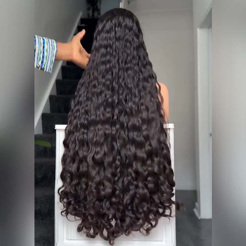 Pelucas de cabello humano SWAY rubio miel con reflejos marrones, 13x4 HD, con encaje frontal