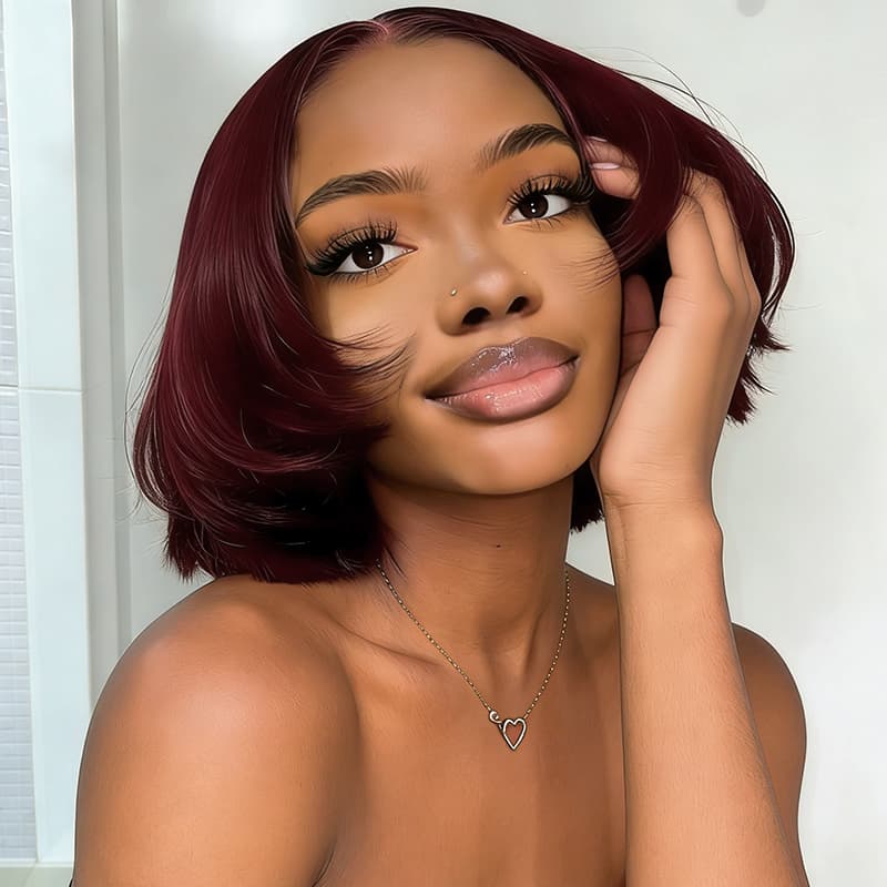 Pelucas de cabello humano Remy con encaje frontal de 13x4 y rizos sueltos de densidad 250-300 de SWAY