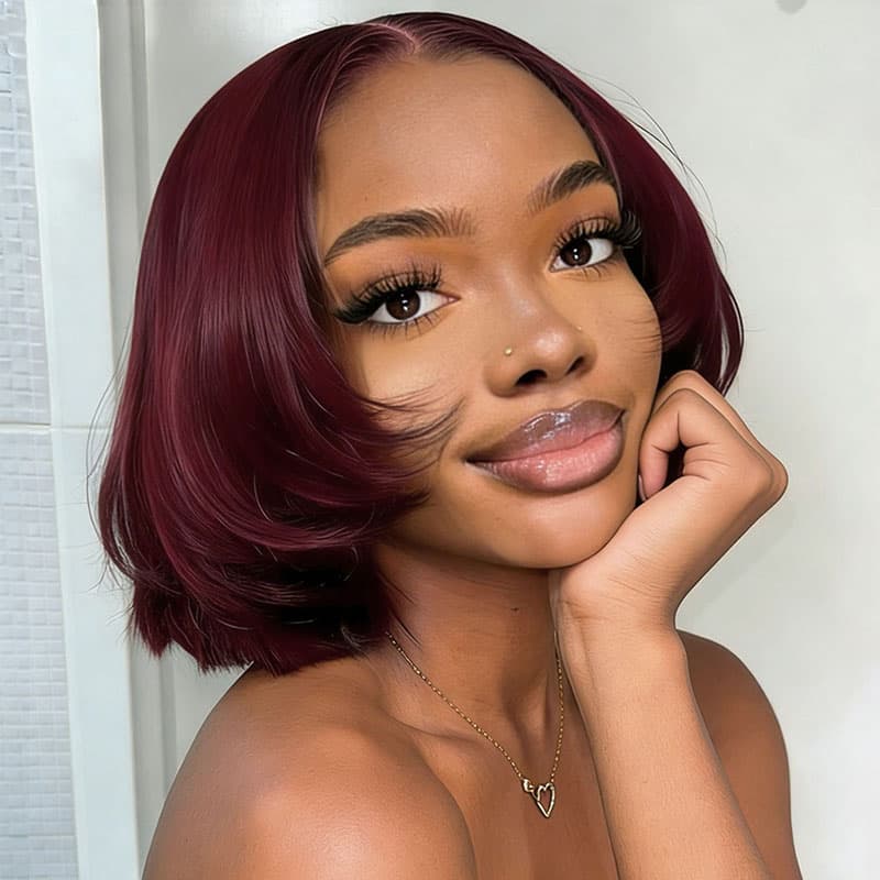 Pelucas de cabello humano Remy con encaje frontal de 13x4 y rizos sueltos de densidad 250-300 de SWAY