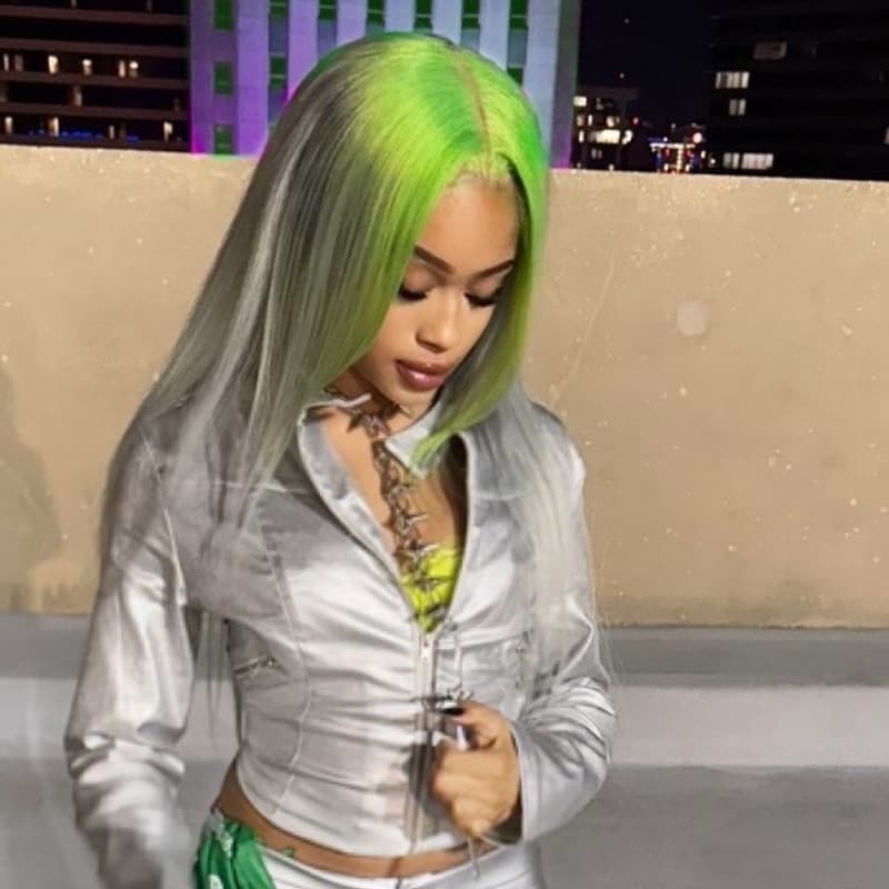 Pelucas de cabello humano ondulado con encaje frontal SWAY, color gris, densidad 200, 13x4