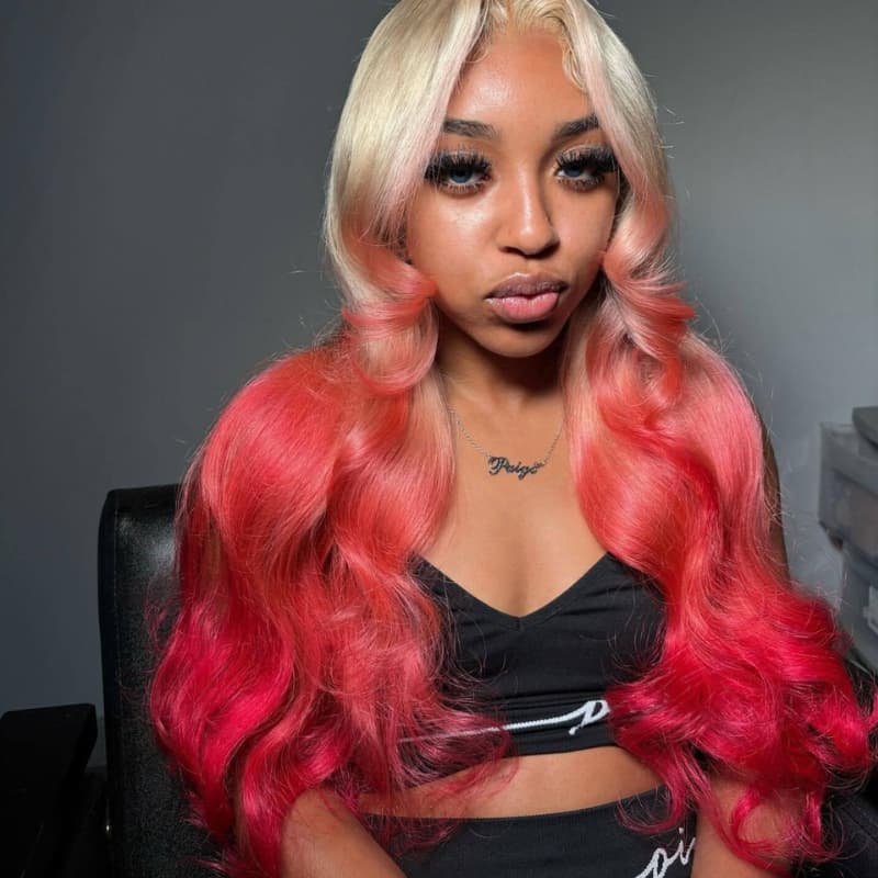 Pelucas de cabello humano ondulado con encaje frontal SWAY, color gris, densidad 200, 13x4