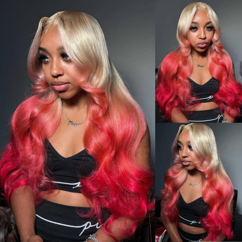 Pelucas de cabello humano ondulado con encaje frontal SWAY, color gris, densidad 200, 13x4