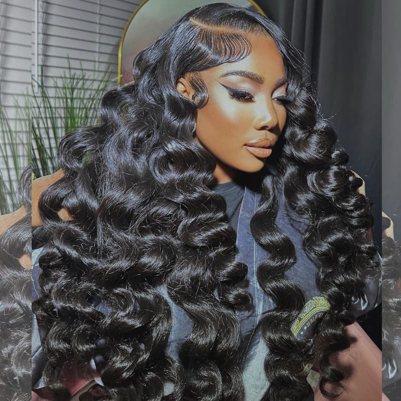 SWAY 30 32 34 36 38 40 42 INCH Long 13x4 HD Lace Front Human Hair Wigs