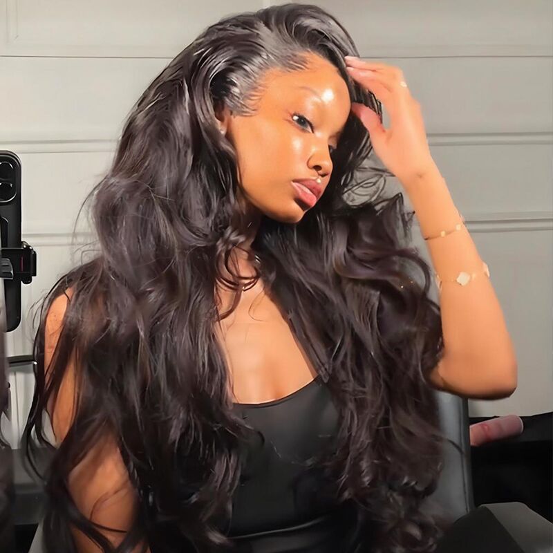 SWAY 250 300 Density Body Wave Wavy 13x4 Lace Front Virgin Human Hair Wigs