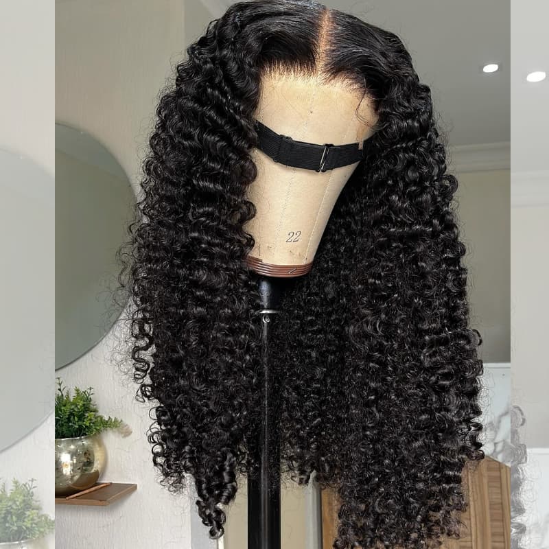 SWAY 250 300 Density Burmese Curly 13x4 Lace Front Human Hair Wigs