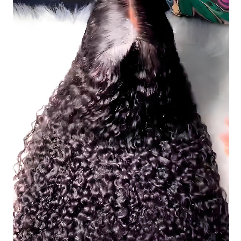 SWAY 250 300 Density Voluminous Tight Kinky Curly 13x4 Lace Front Human Hair Wigs