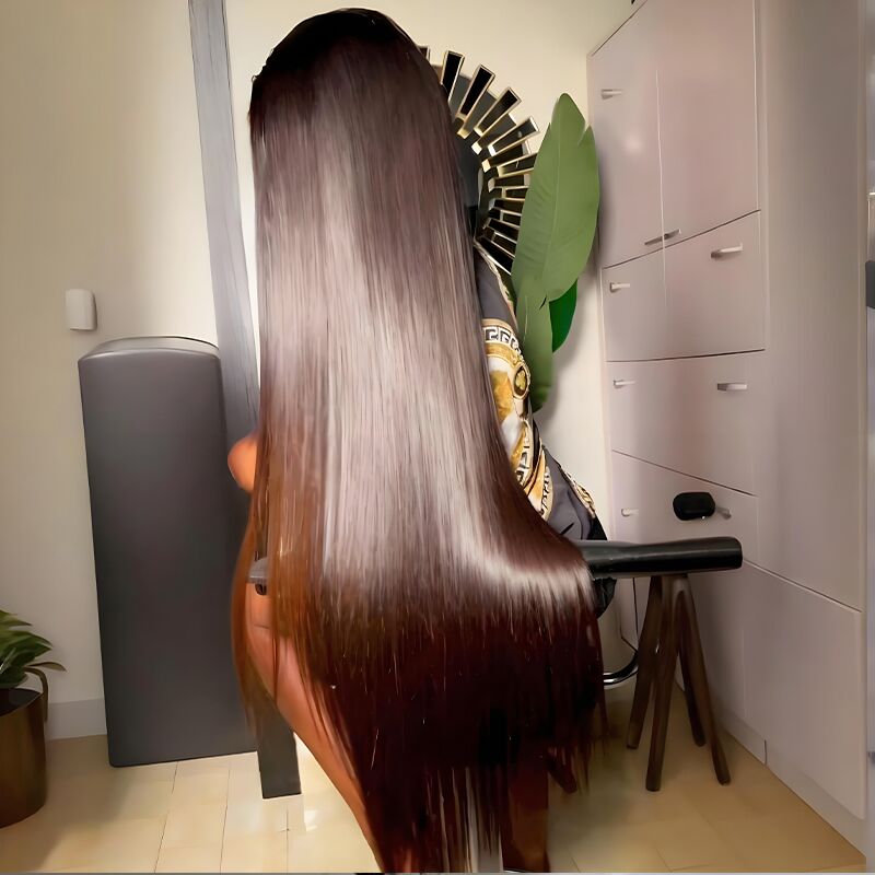 SWAY 42 40 38 36 32 30 INCH Long Black Brown Bone Straight 13x4 Lace Front Human Hair Wigs