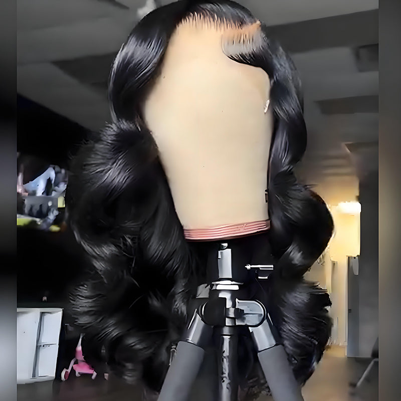 SWAY Elegant Natural Bounce Loose Curls 13x4 Lace Front Human Hair Wig 250 300 Density