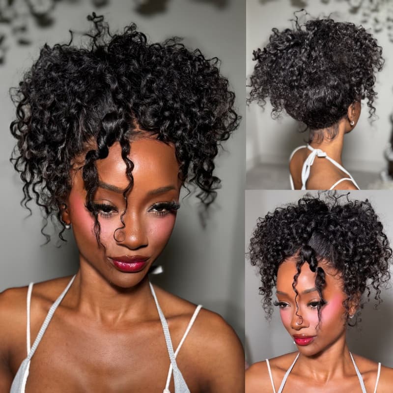 SWAY Full Lace Ventilated Part Anywhere Burmese Curly Virgin Human Hair Wigs