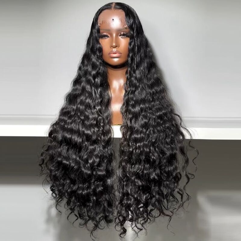 SWAY Natural Loose Water Wave Curls 250 300 Density 13x4 Lace Front Human Hair Wigs