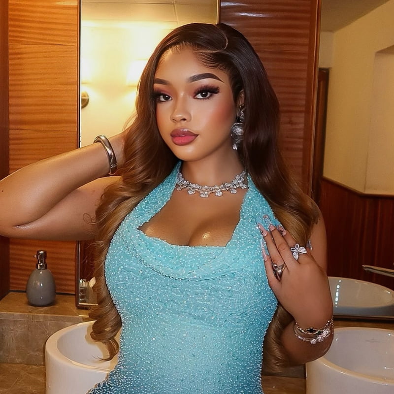 SWAY Ombre Brown Honey Blonde 13x4 Lace Front Virgin Human Hair Wigs
