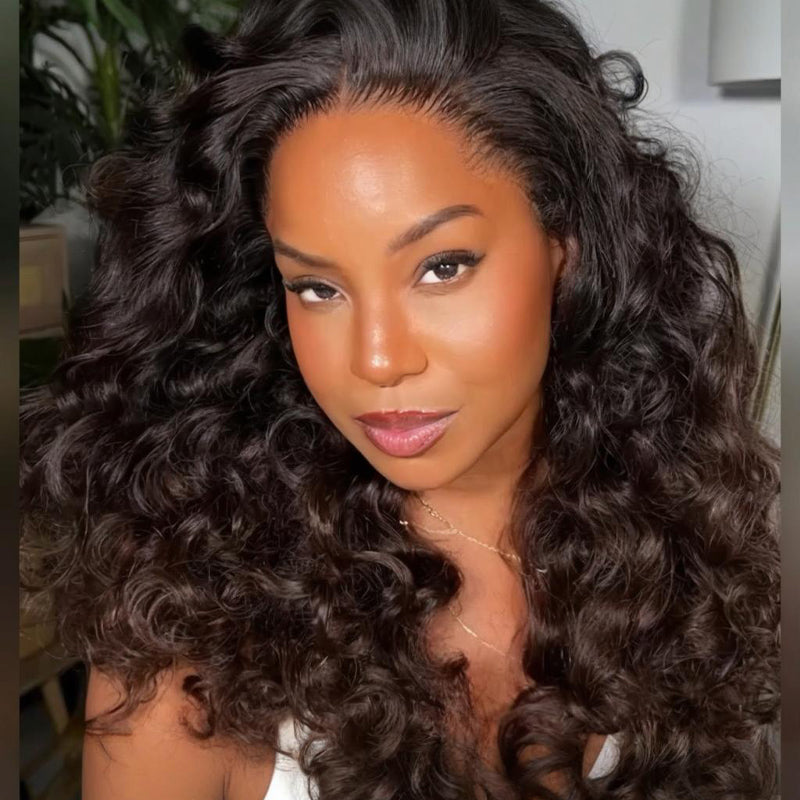SWAY Ripple Loose Curls 250 300 Density 13x4 Lace Front Human Hair Wigs