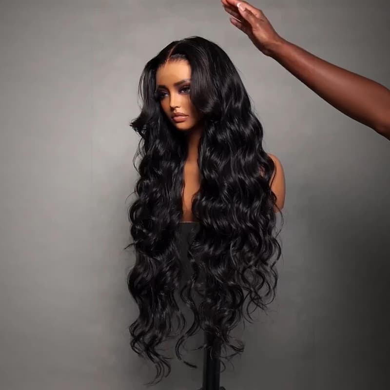 SWAY Soft Bouncy Loose Body Wave 13X4 Lace Front Human Hair Wigs 250 300 Density