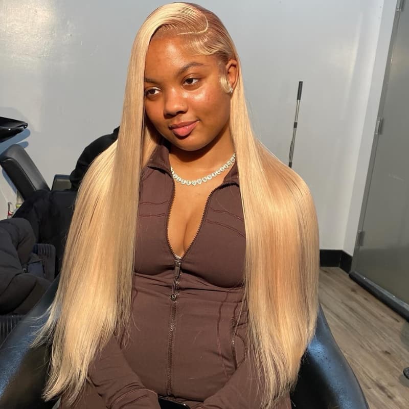 SWAY Strawberry Golden Honey Blonde 13x4 Lace Front Human Hair Wigs 200 Density