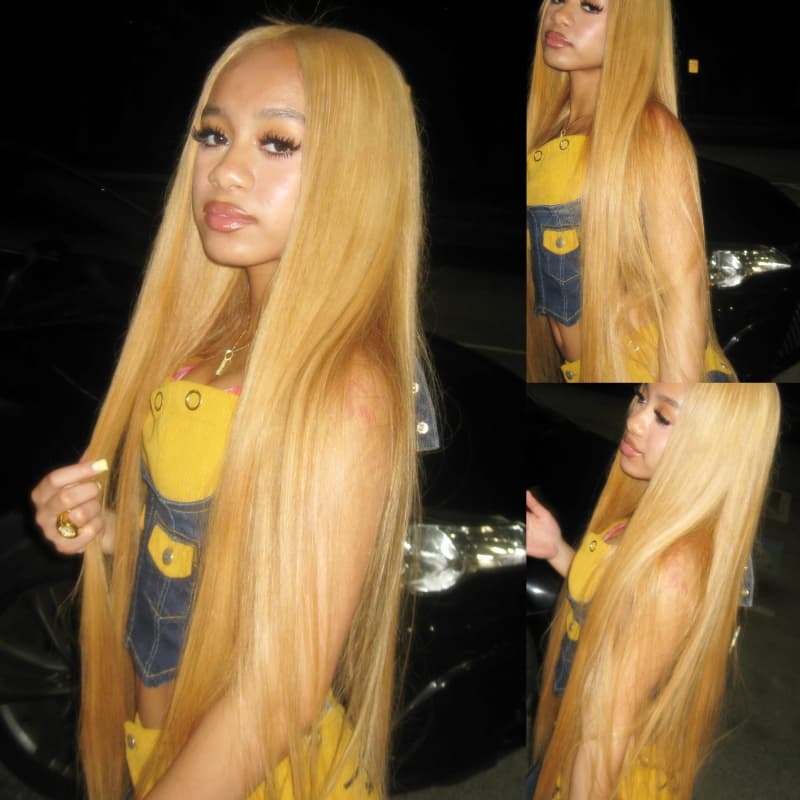 SWAY Strawberry Golden Honey Blonde Bone Straight 13x4 Lace Front Human Hair Wigs