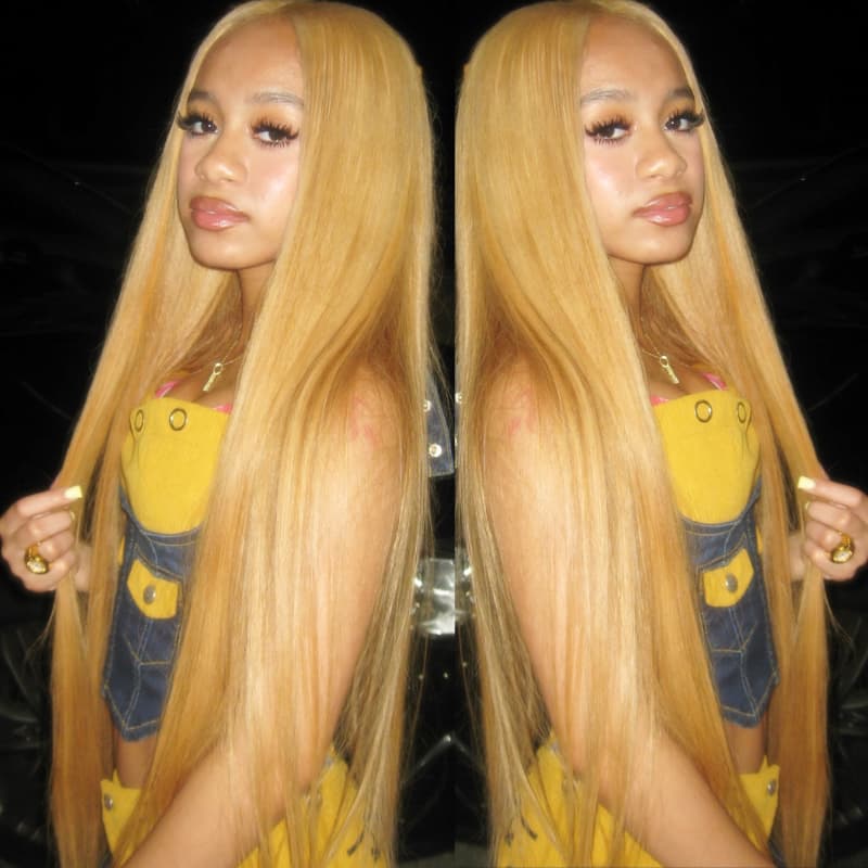 SWAY Strawberry Golden Honey Blonde Bone Straight 13x4 Lace Front Human Hair Wigs