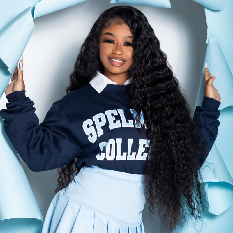 SWAY Student Affordable Back to School Graduation College Girl 13x4 Water Wave Lace Frontal Human Hair Wigs