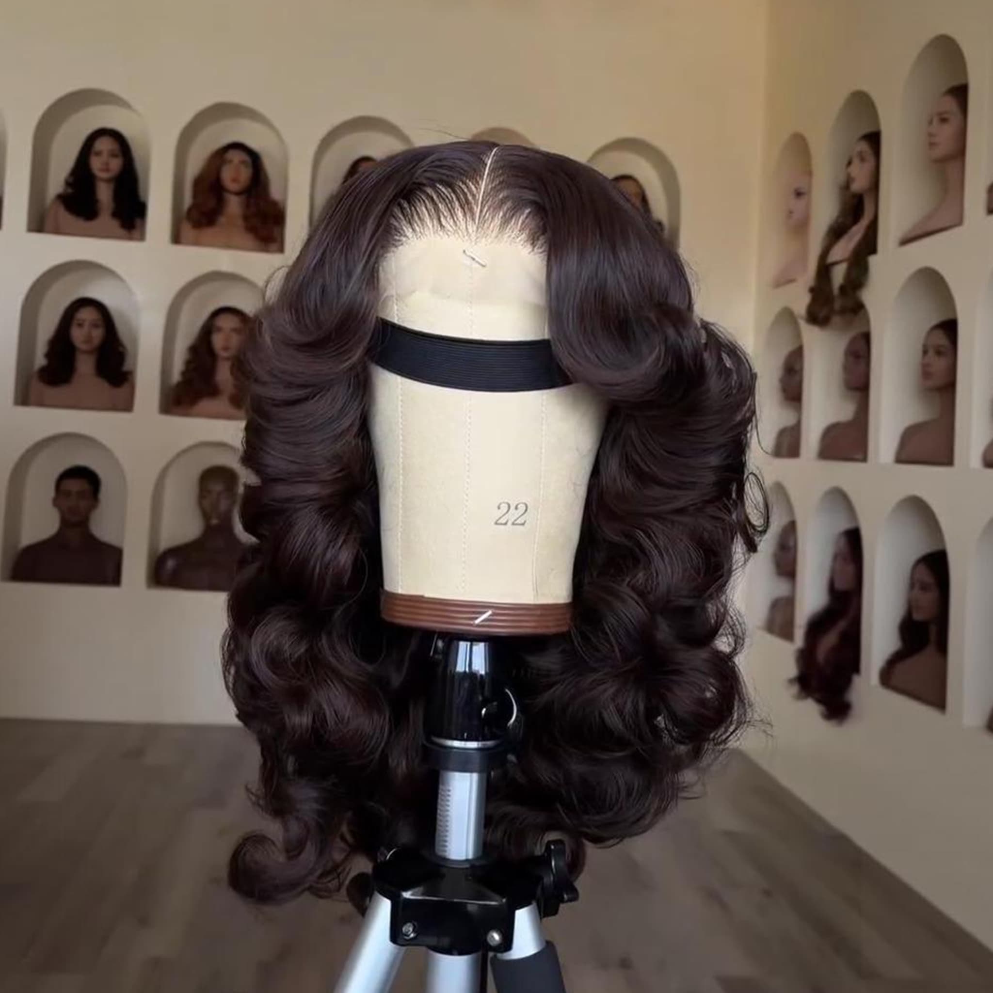 SWAY 250 300 Density Glam Loose Body Wave 13x4 Lace Front Virgin Human Hair Wig