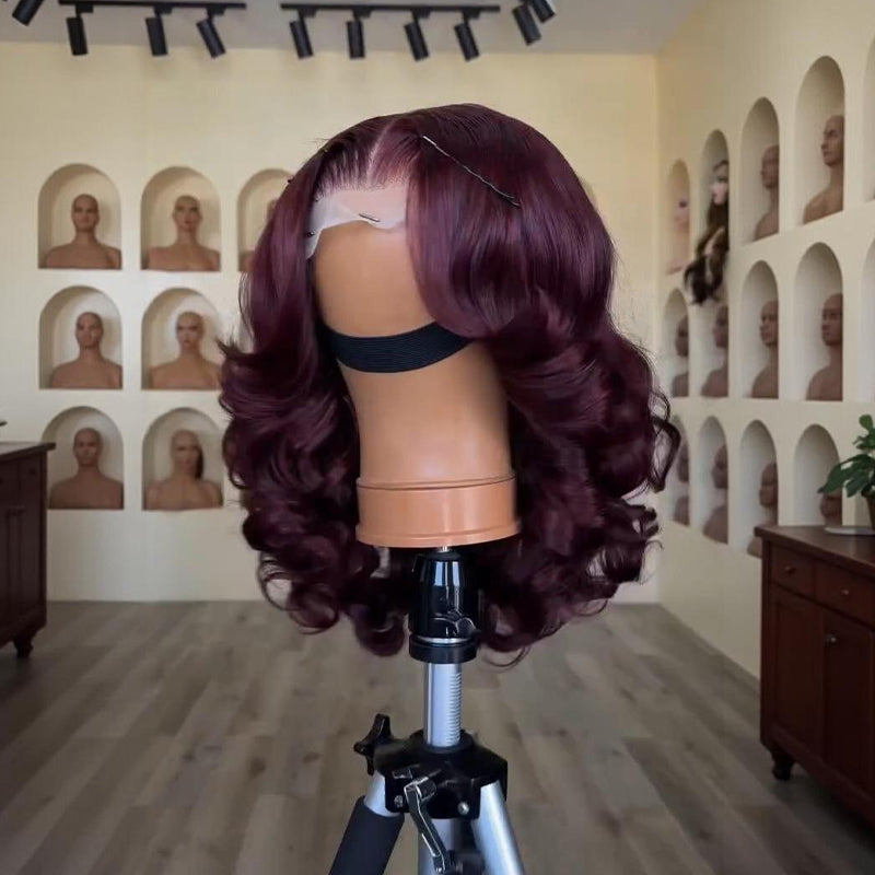 SWAY 250 300 Density Glam Loose Body Wave 13x4 Lace Front Virgin Human Hair Wig