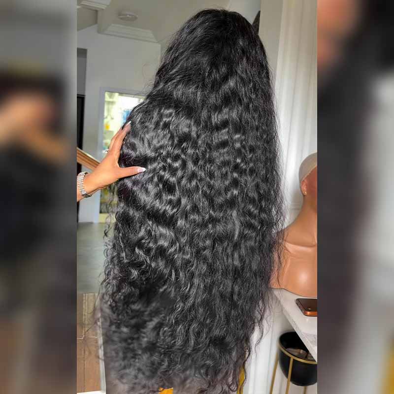 SWAY 300 400 Density Water Wave 13x4 Lace Front Virgin Human Hair Wig