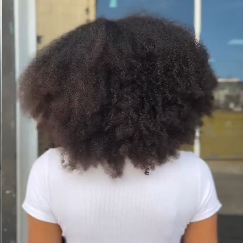 SWAY Short Afro Kinky Straight Bob 13x4 Lace Frontal Human Hair Wigs