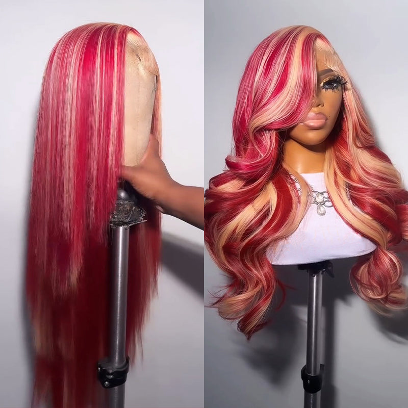 Pelucas de cabello humano ondulado con encaje frontal SWAY, color gris, densidad 200, 13x4 