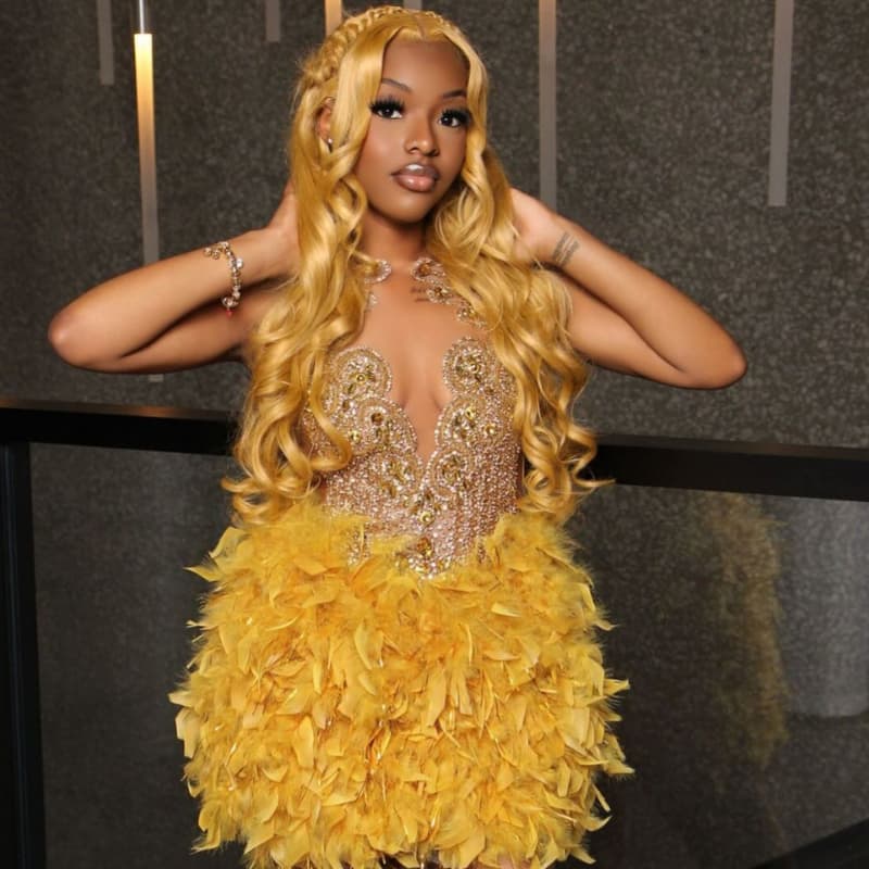 SWAY Birthday Party Golden Honey Blonde 13x4 Lace Front Human Hair Wig