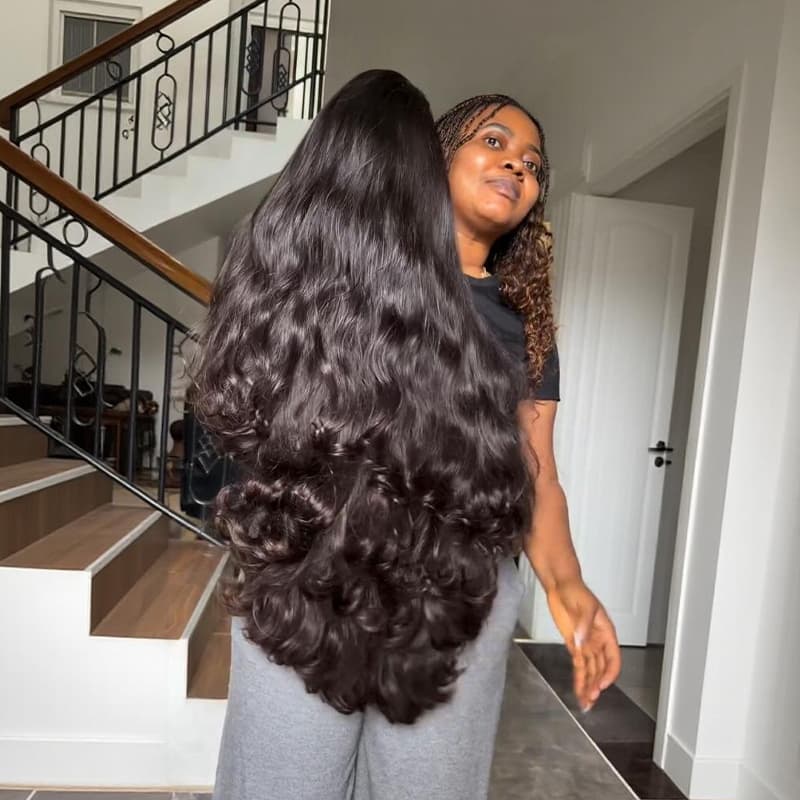 SWAY Body Wave Loose Curls 250 300 Density 13x4 Lace Front Human Hair Wigs