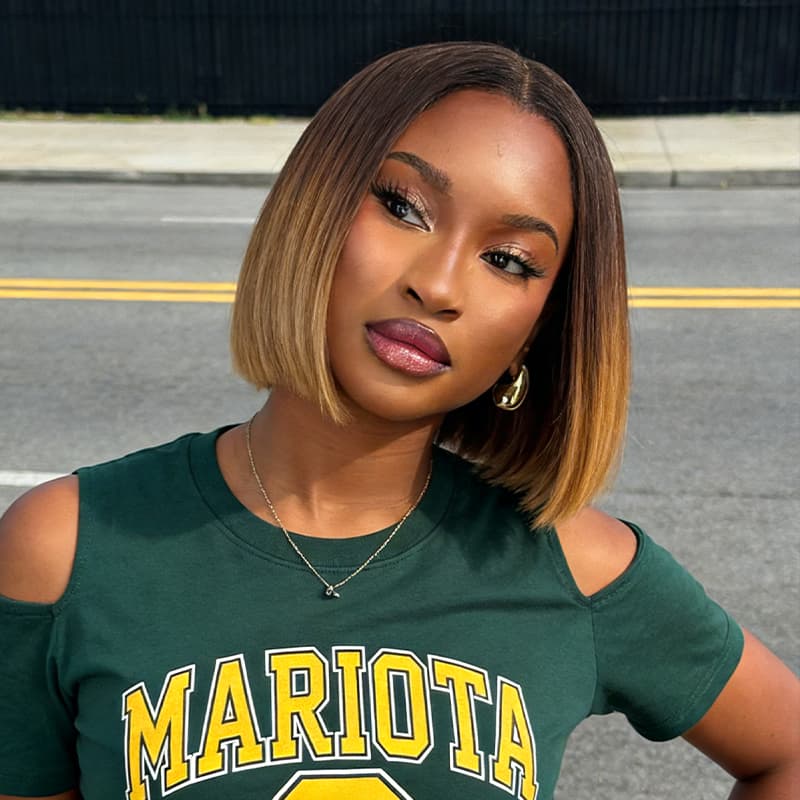 SWAY Chic Short Brown Pixie Cut Bob Wigs Mature Women Easy-to-style Straight Hair