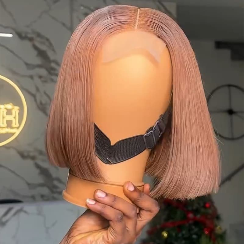 SWAY Chic Short Brown Pixie Cut Bob Wigs Mature Women Easy-to-style Straight Hair