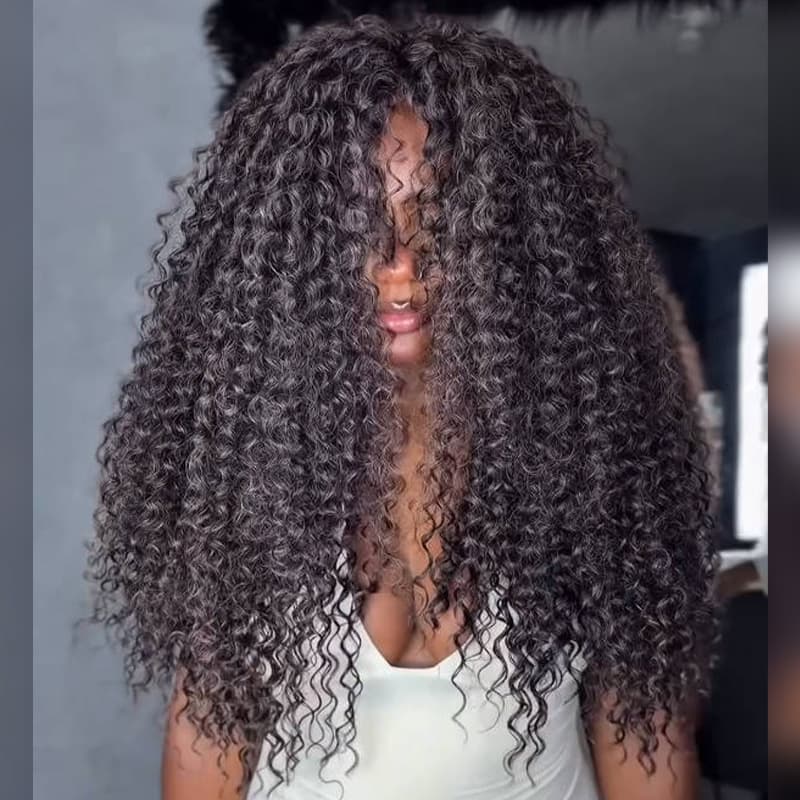SWAY Coily Kinky Curly 250 300 Density 13x4 Lace Front Human Hair Wigs