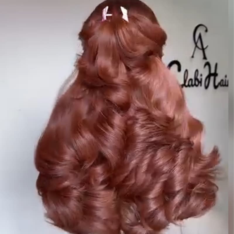 SWAY Copper Chestnut Reddish Brown 13X4 Lace Front Human Hair Wigs 250 300 Density