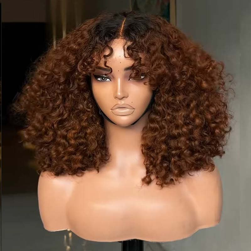 Pelucas de cabello humano Remy con encaje frontal de 13x4 y rizos sueltos de densidad 250-300 de SWAY 