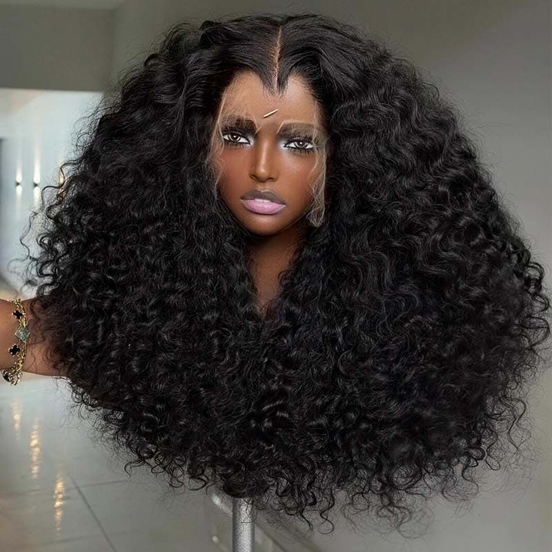 SWAY Deep Water Wave Shoulder Length Bob 13x4 Lace Front Human Hair Wigs