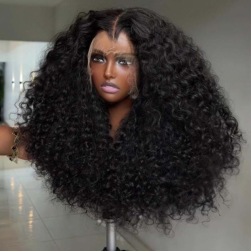 SWAY Deep Water Wave Shoulder Length Bob 13x4 Lace Front Human Hair Wigs