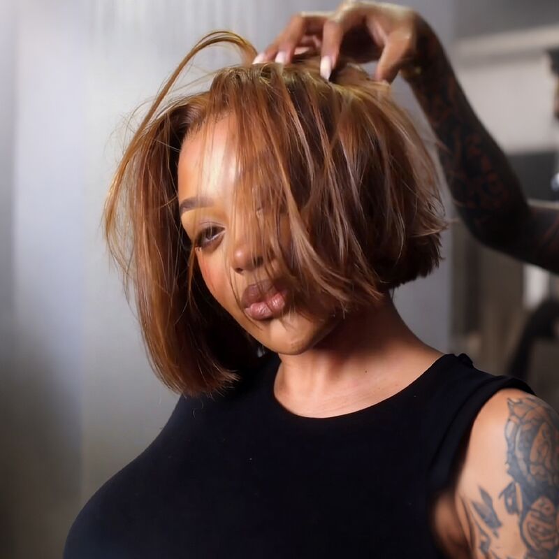 Pelucas de cabello humano Remy con encaje frontal de 13x4 y rizos sueltos de densidad 250-300 de SWAY 