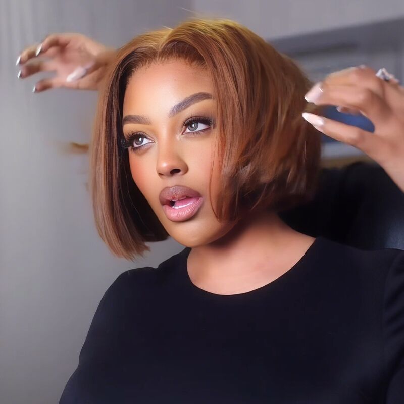 Pelucas de cabello humano Remy con encaje frontal de 13x4 y rizos sueltos de densidad 250-300 de SWAY 