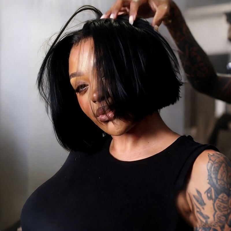 Pelucas de cabello humano Remy con encaje frontal de 13x4 y rizos sueltos de densidad 250-300 de SWAY 