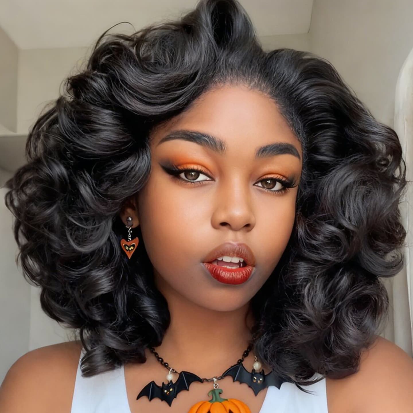 Pelucas de cabello humano Remy con encaje frontal de 13x4 y rizos sueltos de densidad 250-300 de SWAY 